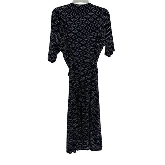 41 Hawthorn Kaitlyn Woman’s Plus Size 2X Navy Midi A Line Fit /Flare dress - Picture 2 of 11